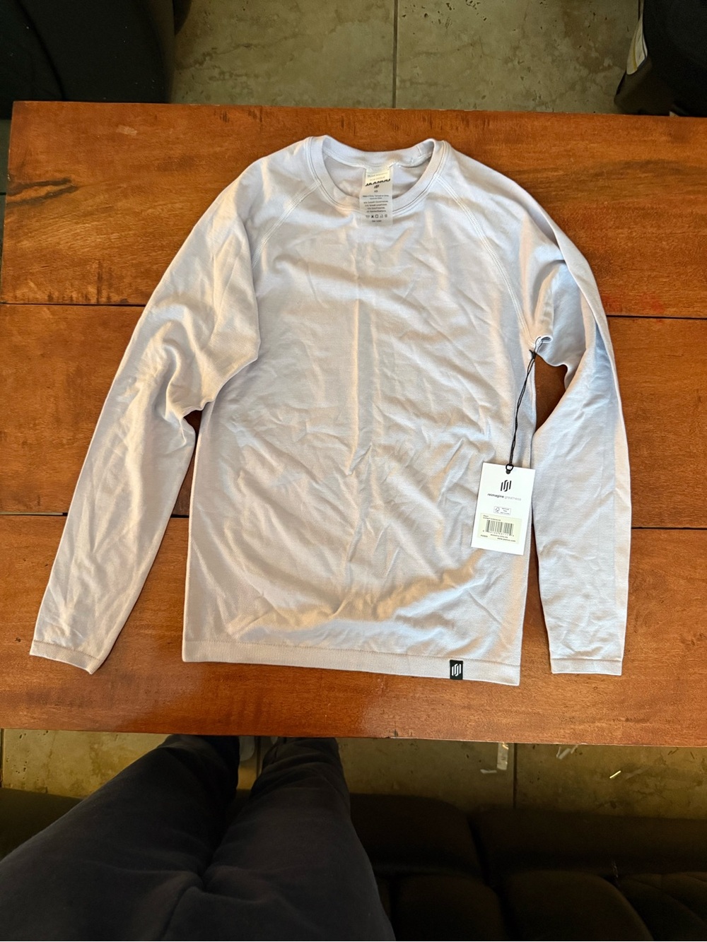 Jaanuu chrome react outlast underscrub soft crew long sleeve